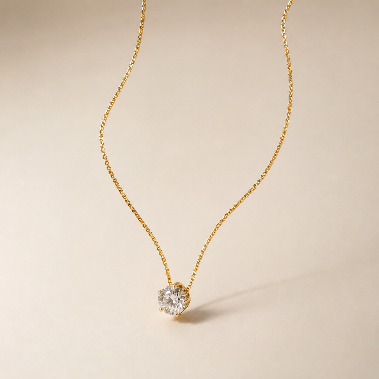 Solitaire Zircon Necklace