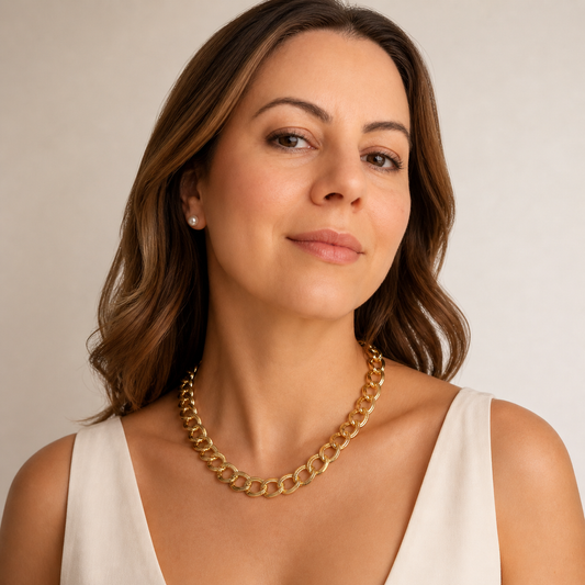 Chunky Gold Link Necklace