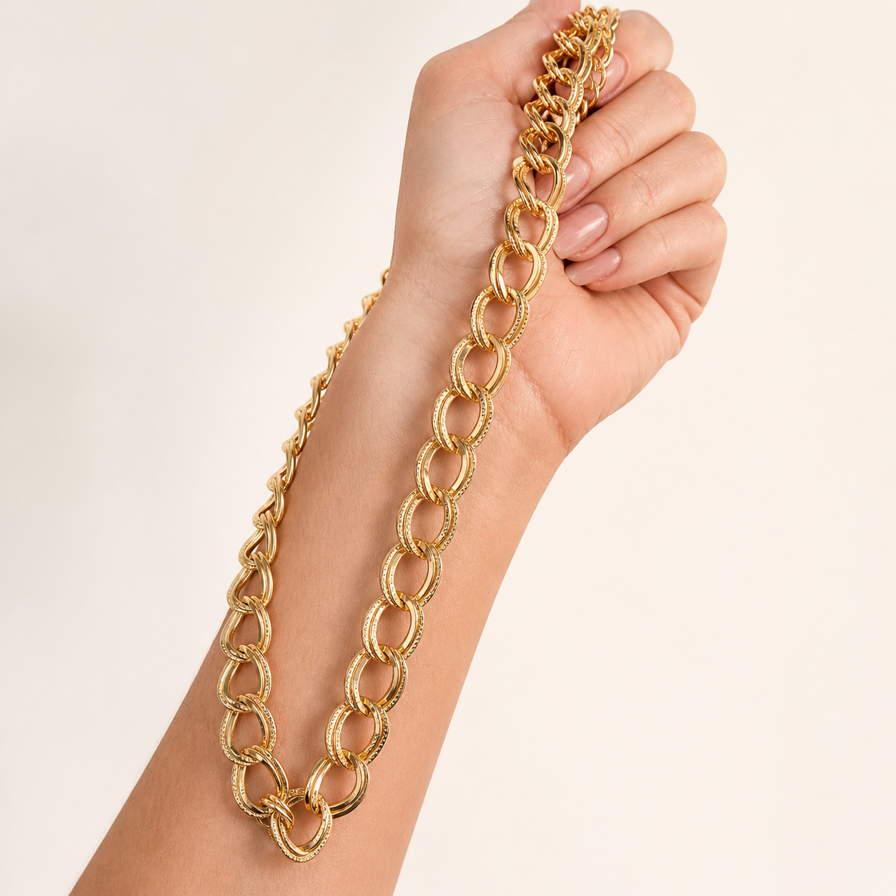 Chunky Gold Link Necklace