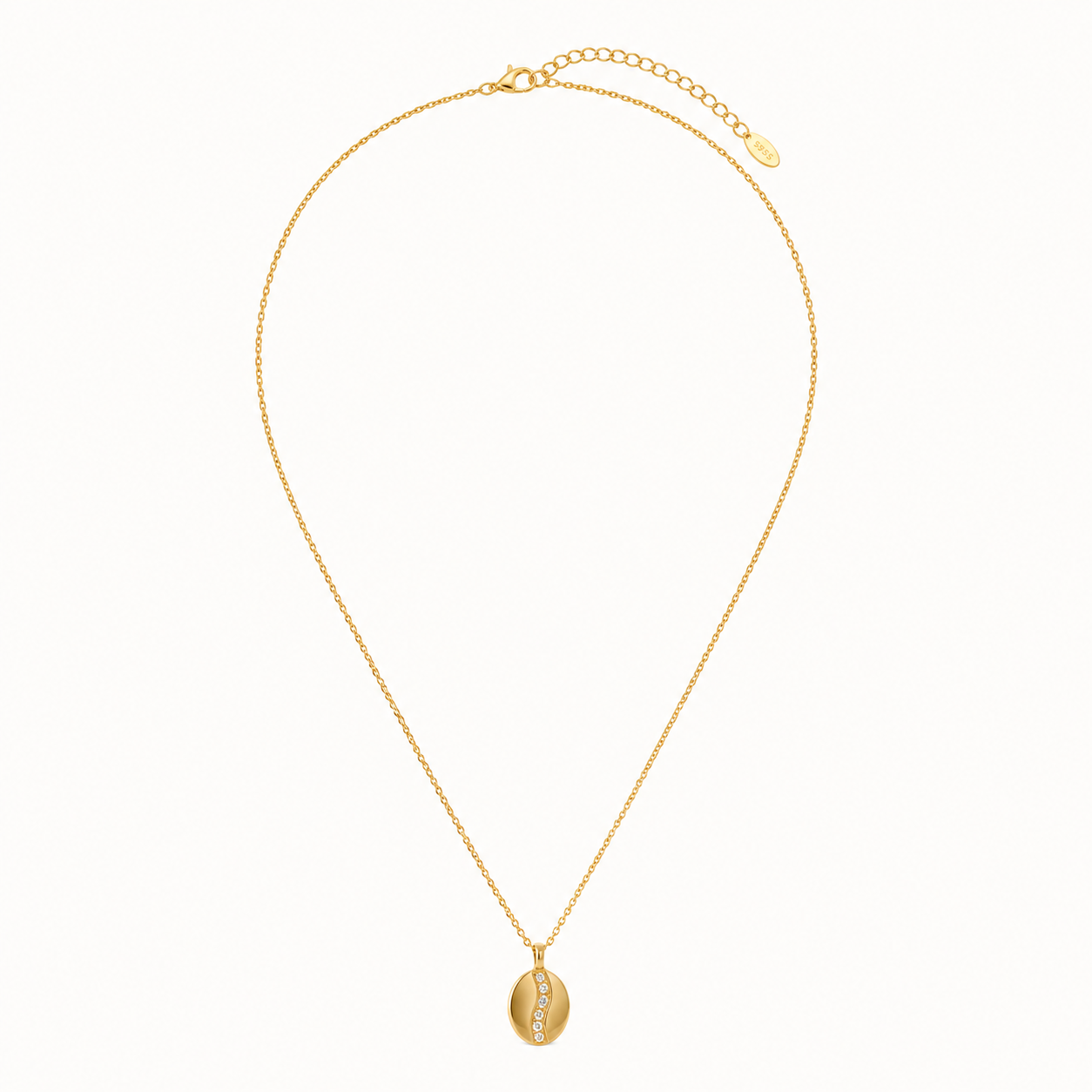 Oval Zircon Necklace