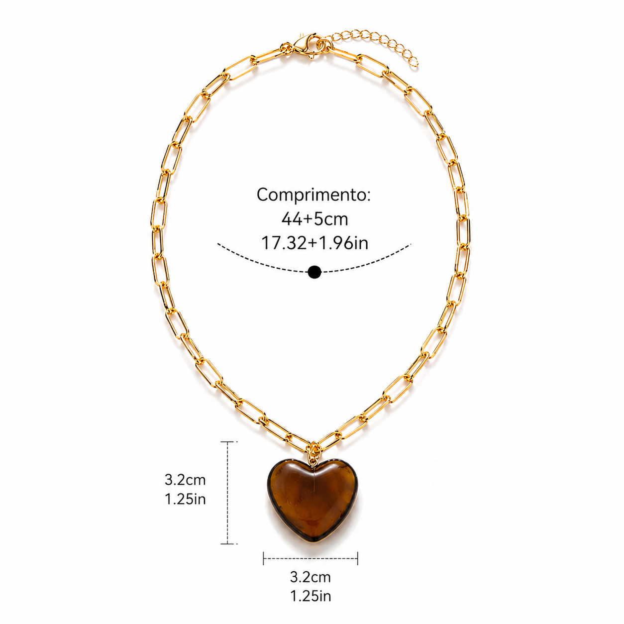 Vintage Heart Pendant Necklace