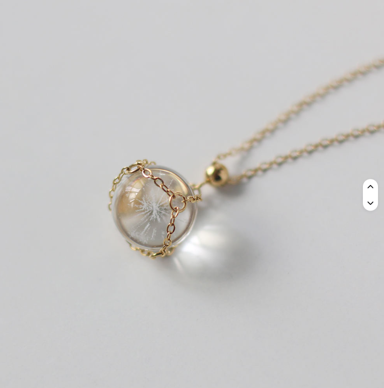 Crystal Ball Pendant Necklace
