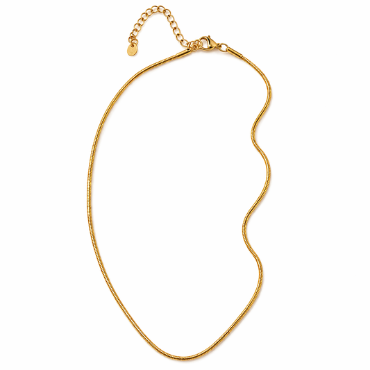 Gold Snake Chain Necklace 1.5 mm