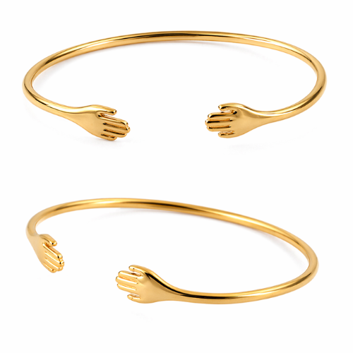 Hugging Hands Cuff Bracelet