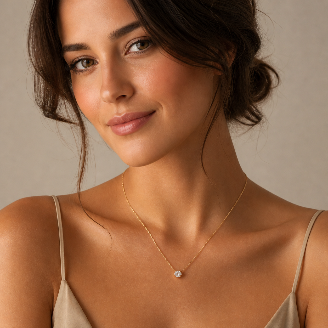 Solitaire Zircon Necklace