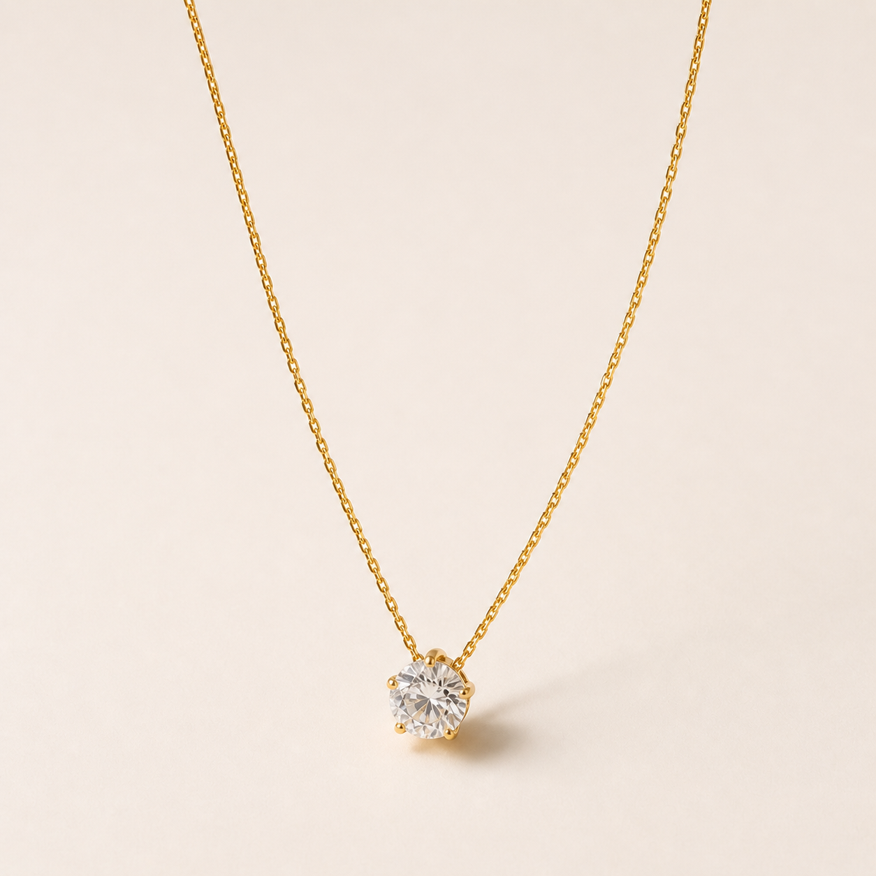 Solitaire Zircon Necklace
