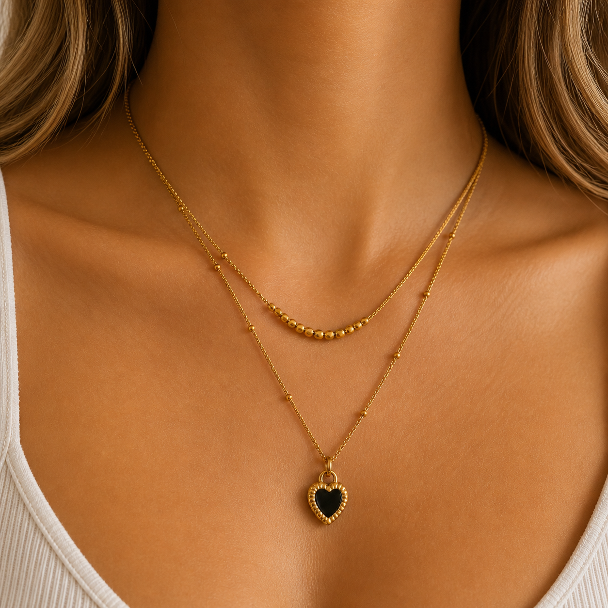 Reversible Heart Necklace