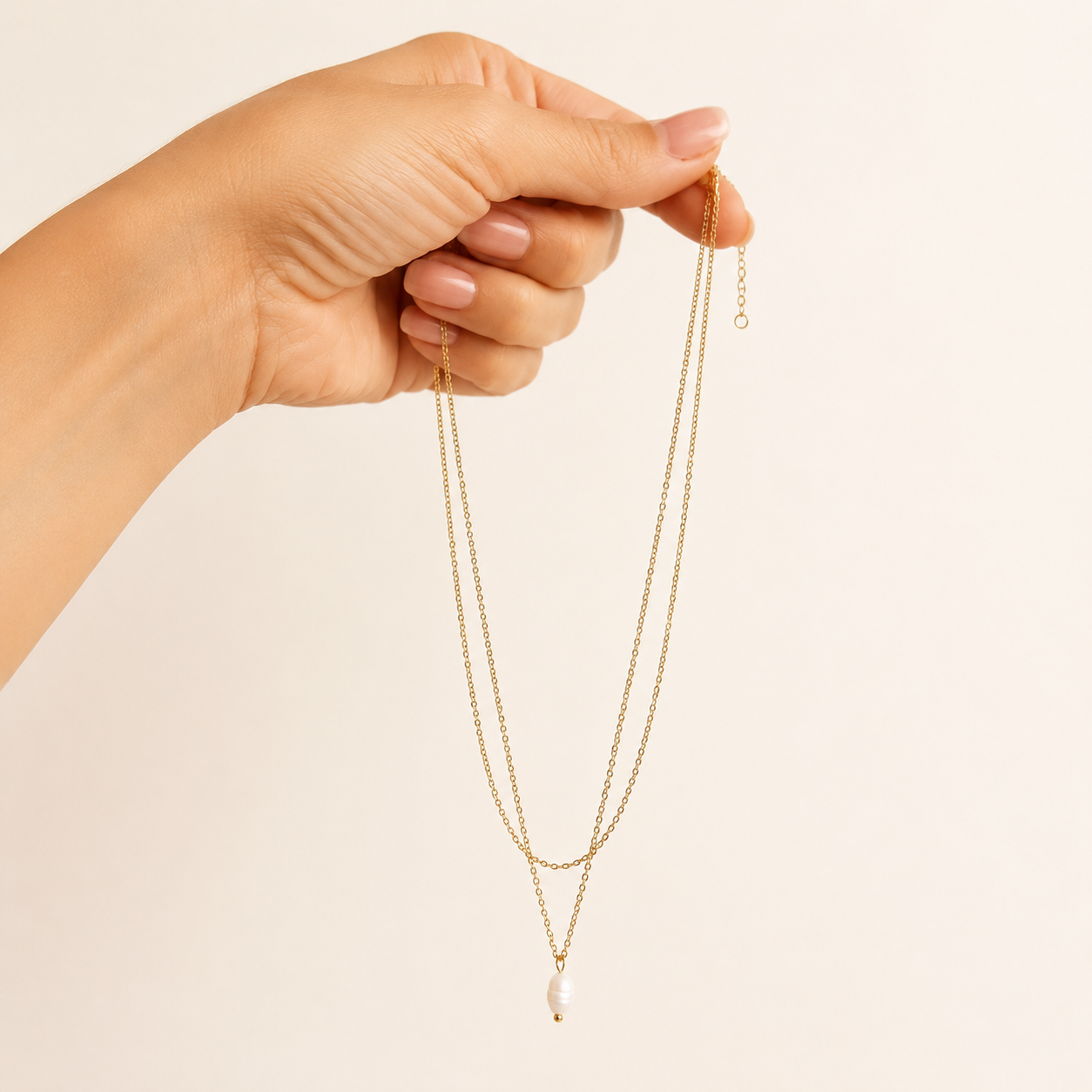Pearl Double Layer Necklace