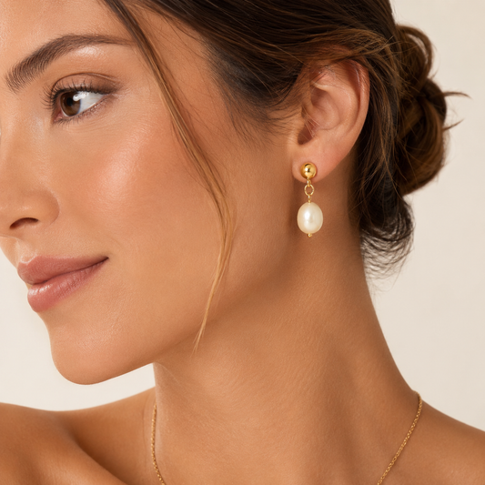 Baroque Pearl Drop Earrings