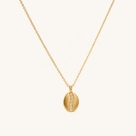 Oval Zircon Necklace