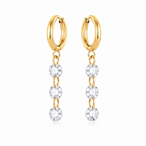 Cubic Zirconia Drop Earrings
