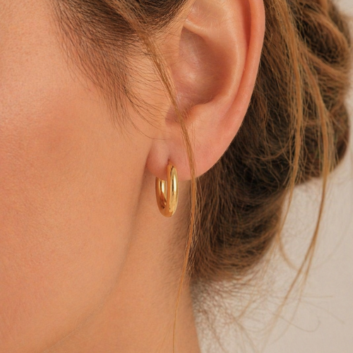 Gold Butterfly Heart Earrings Set
