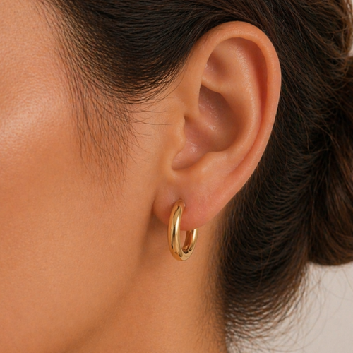 Clover Butterfly Gold Earrings Set