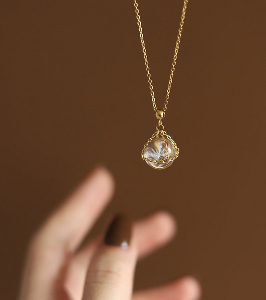 Crystal Ball Pendant Necklace