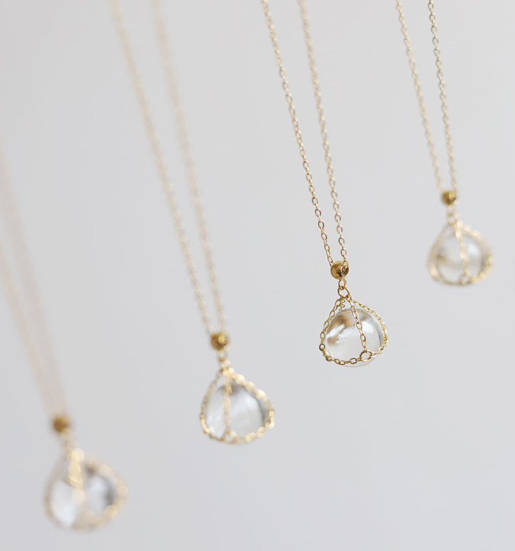 Crystal Ball Pendant Necklace