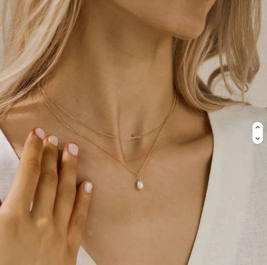 Double Layer Pearl Necklace