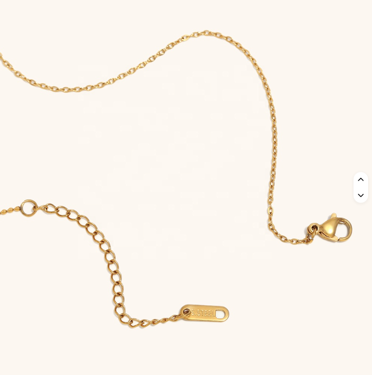 Zircon Heart Drop Necklace