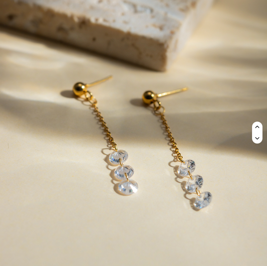 Cubic Zirconia Drop Earrings