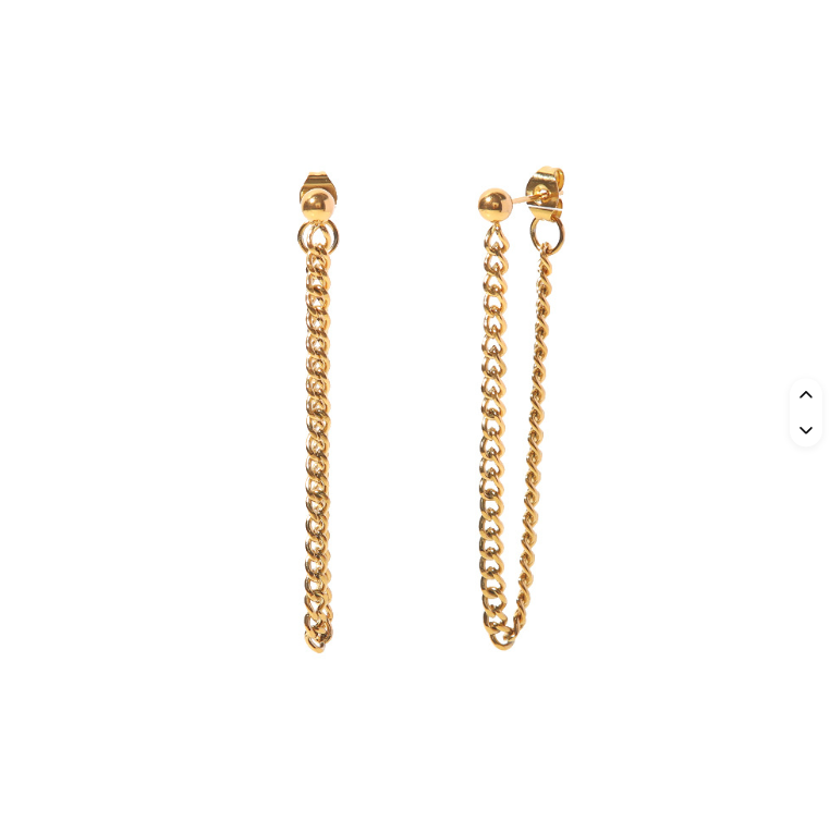 Cuban Chain Drop Earrings