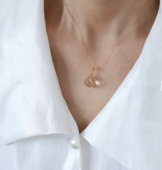 Crystal Ball Pendant Necklace