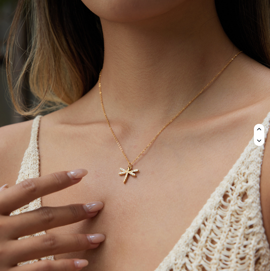 Dragonfly CZ Necklace